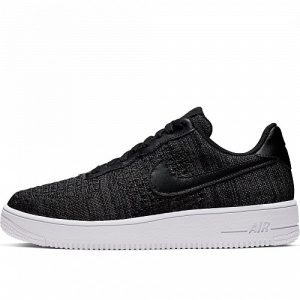Кроссовки Nike Air Force 1 Flyknit 2.0 черно-белые